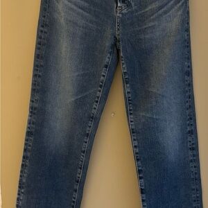 Ag Adriano Goldschmied Blue Straight Leg Jeans